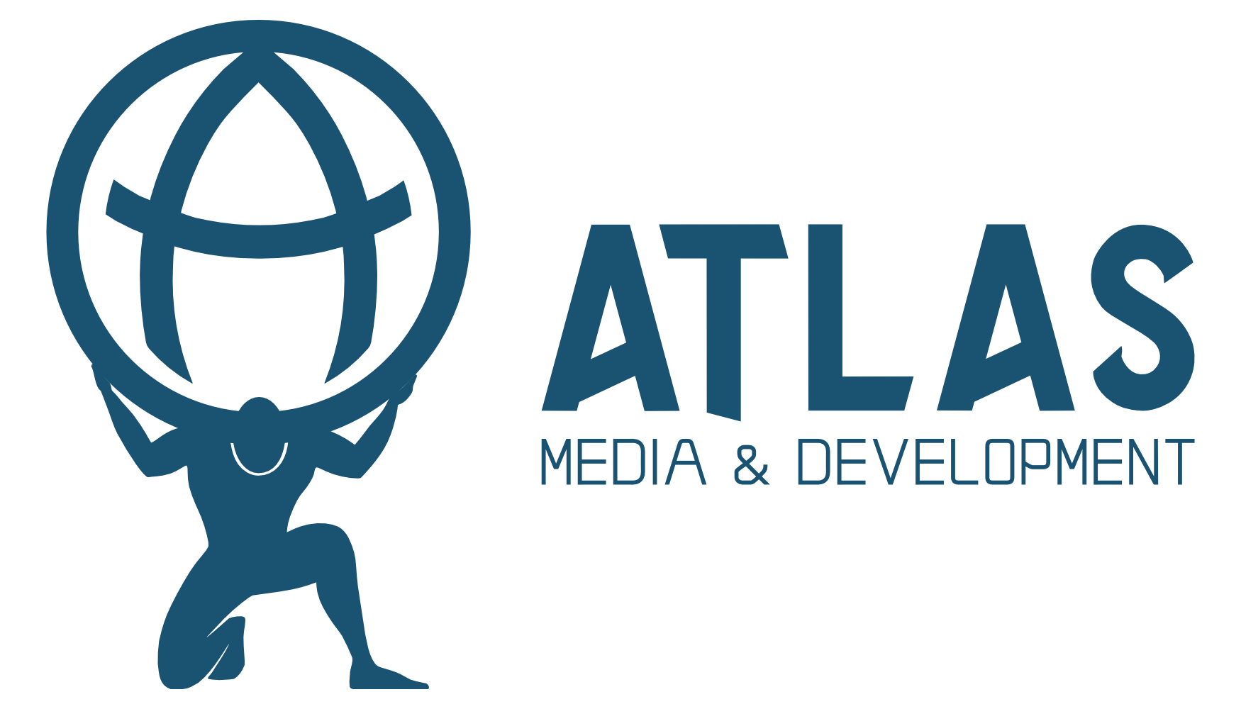 Atlas Logo Landscape - Blue